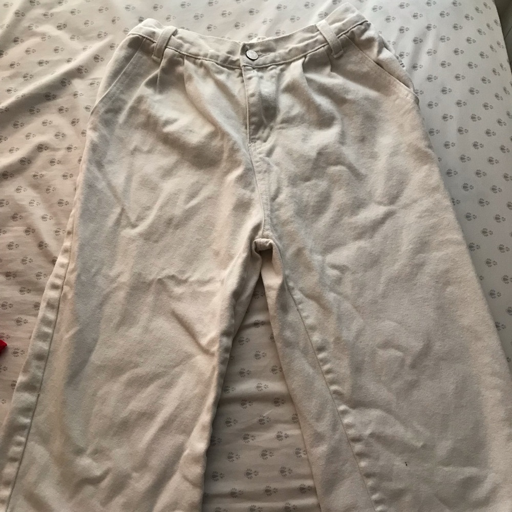 white culotte jeans from Korea